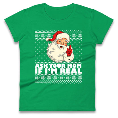 The Real Santa Ladies T Shirt