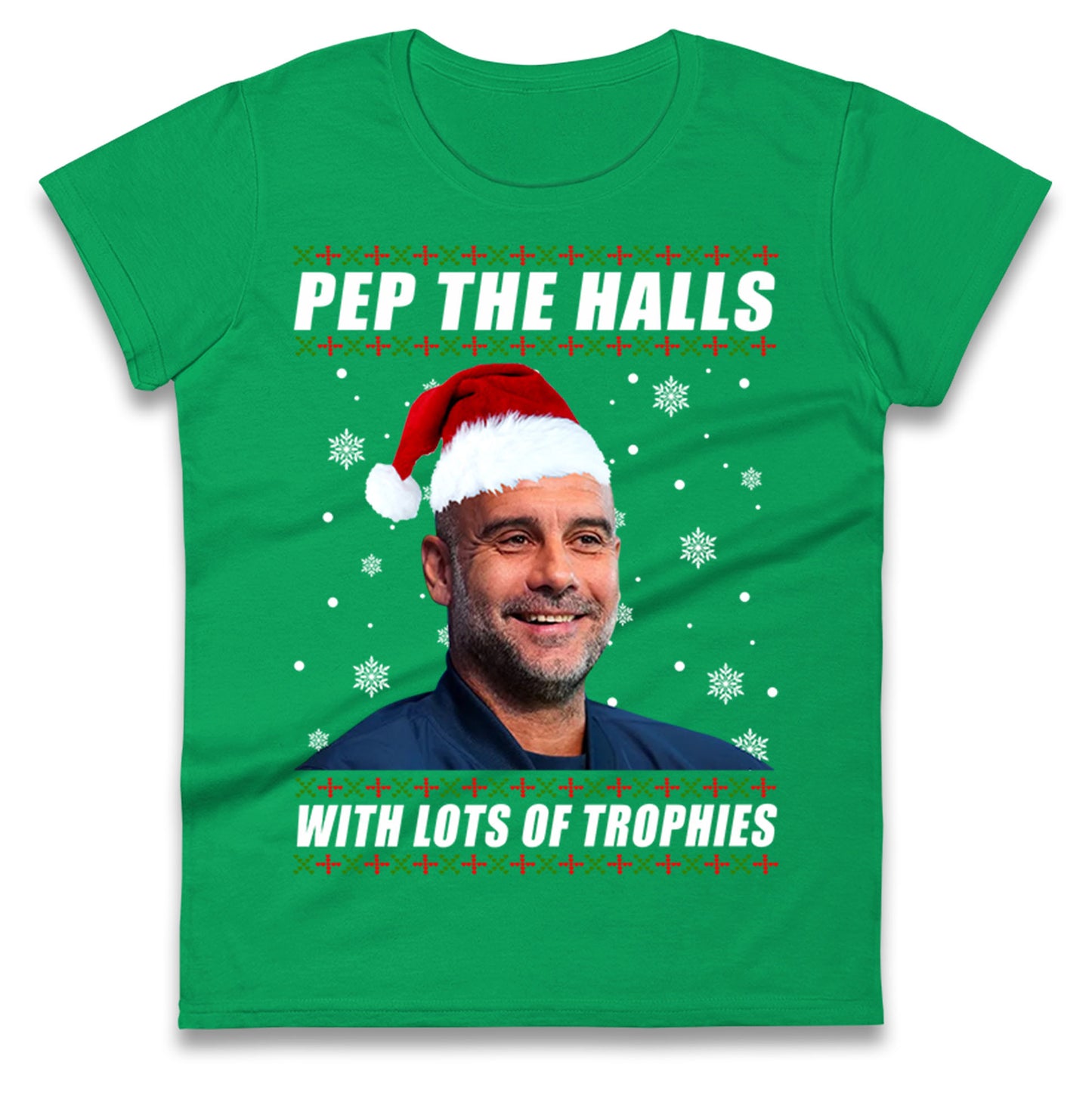 Pep Guardiola Christmas Ladies T Shirt