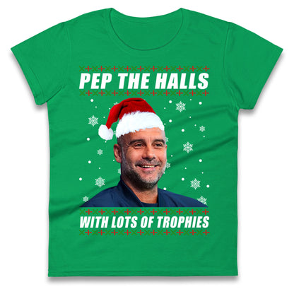 Pep Guardiola Christmas Ladies T Shirt