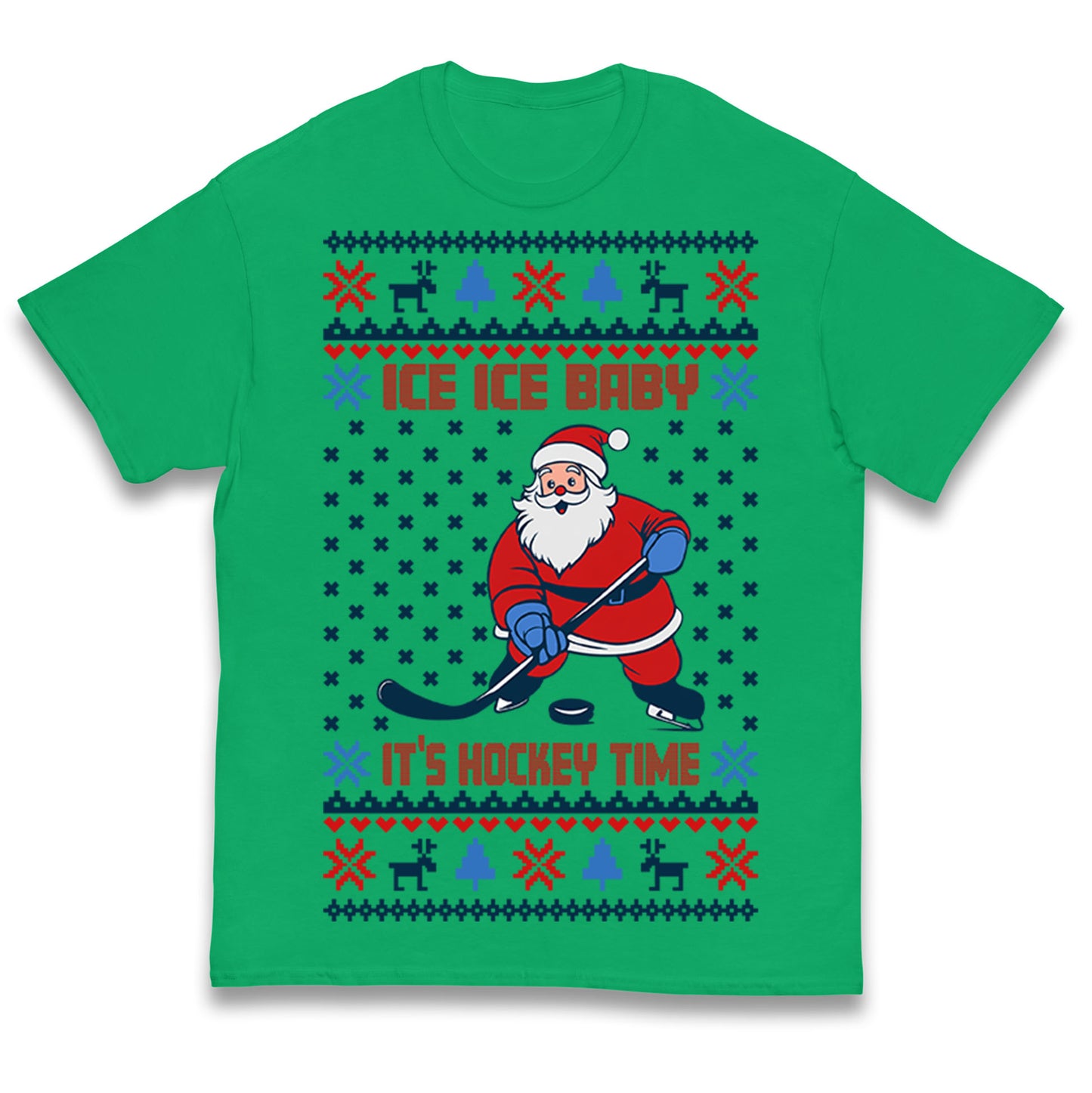 Hockey Christmas Kids T Shirt