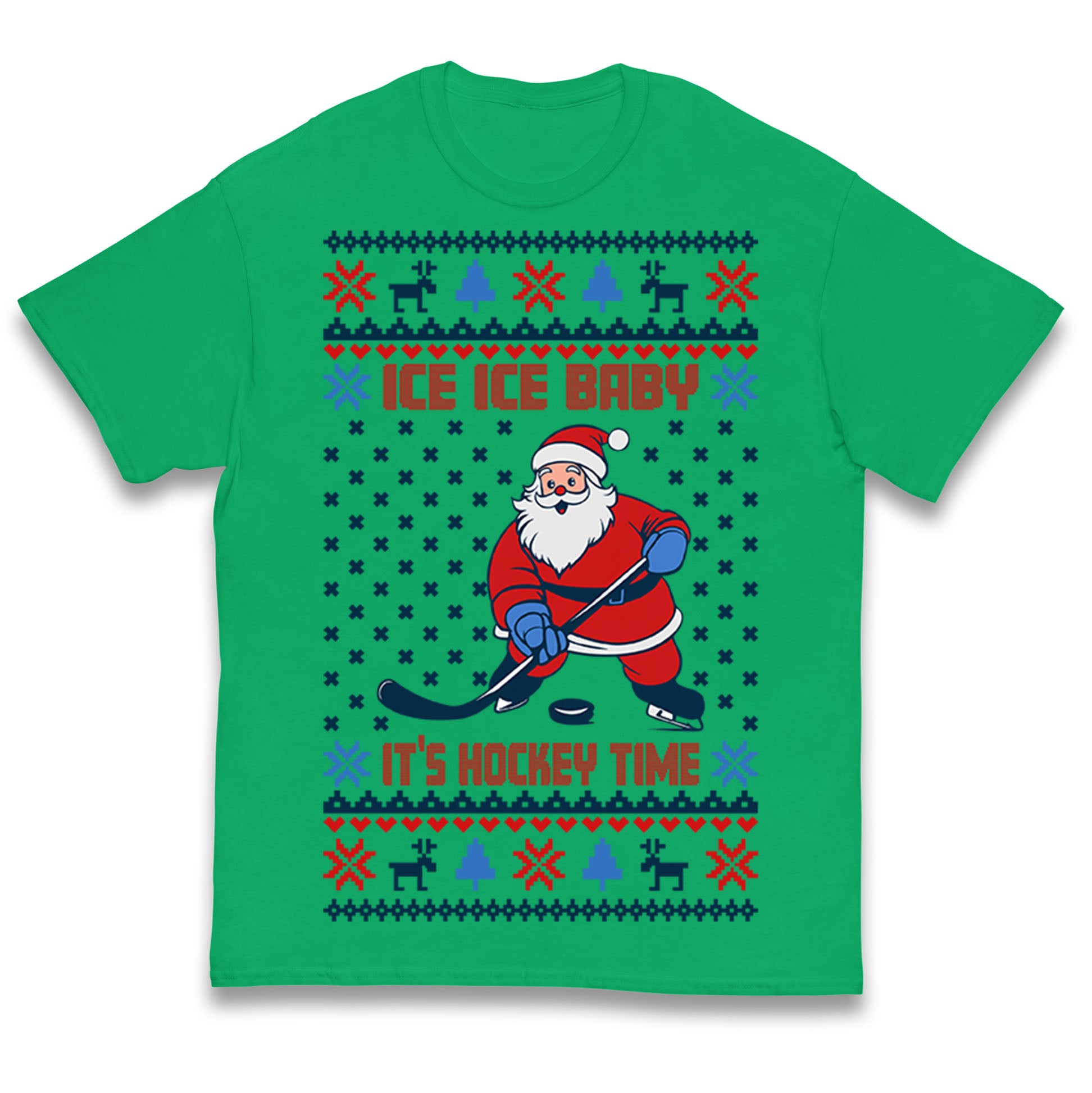 Hockey Christmas Kids T Shirt