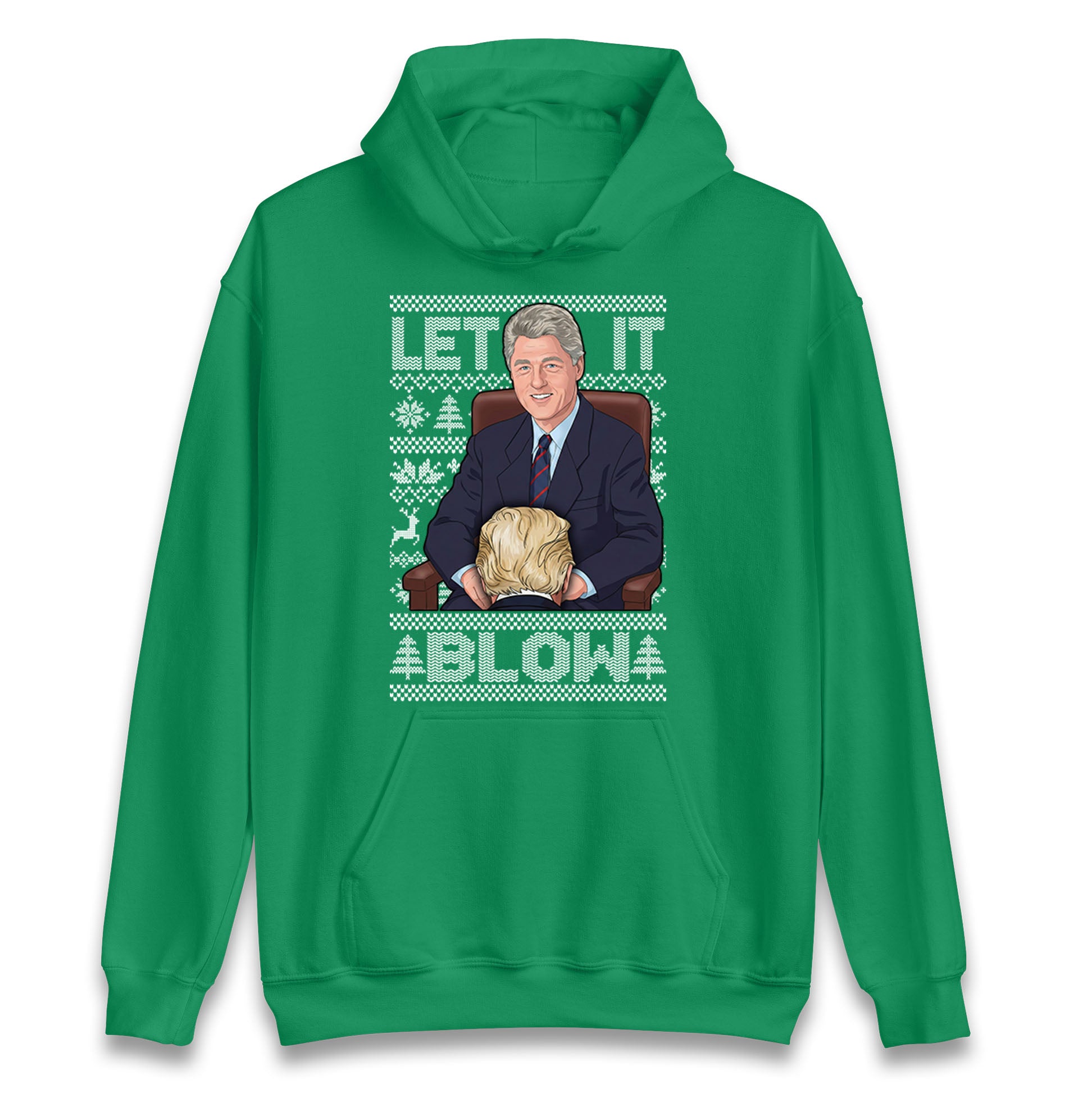 Bill Clinton Christmas Hoodie 