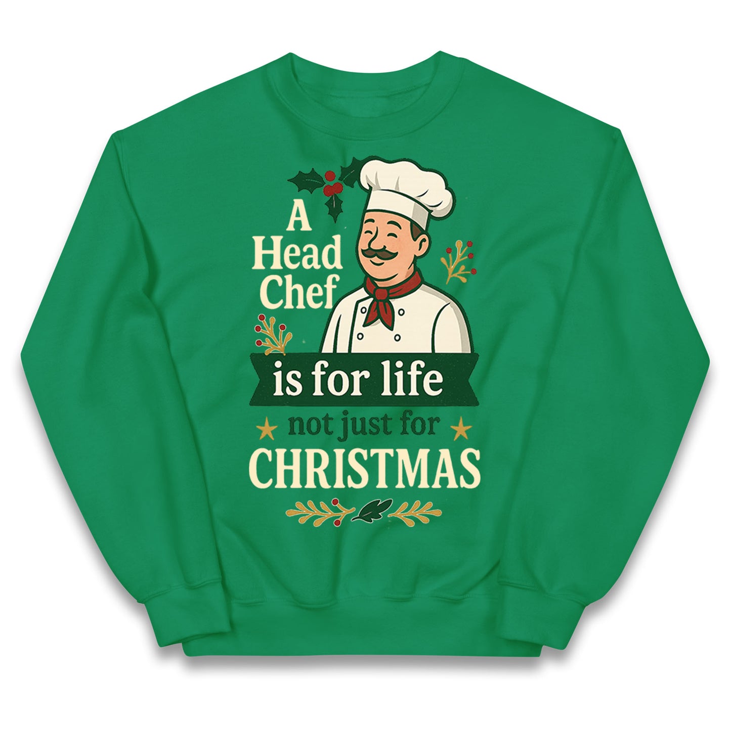 Head Chef Christmas Kids Jumper