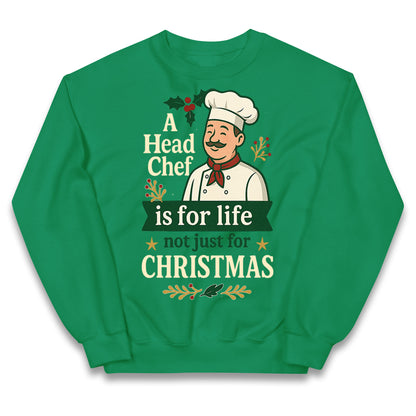 Head Chef Christmas Kids Jumper