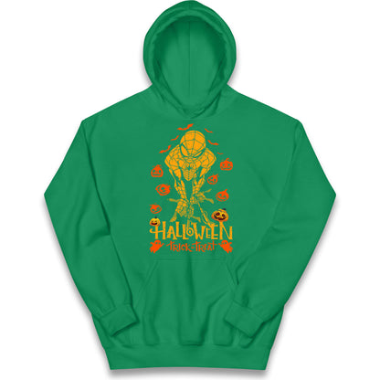 Spiderman Trick Or Treat Halloween Hoodie

