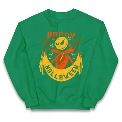 Jack Skellington Happy Halloween Kids Jumper