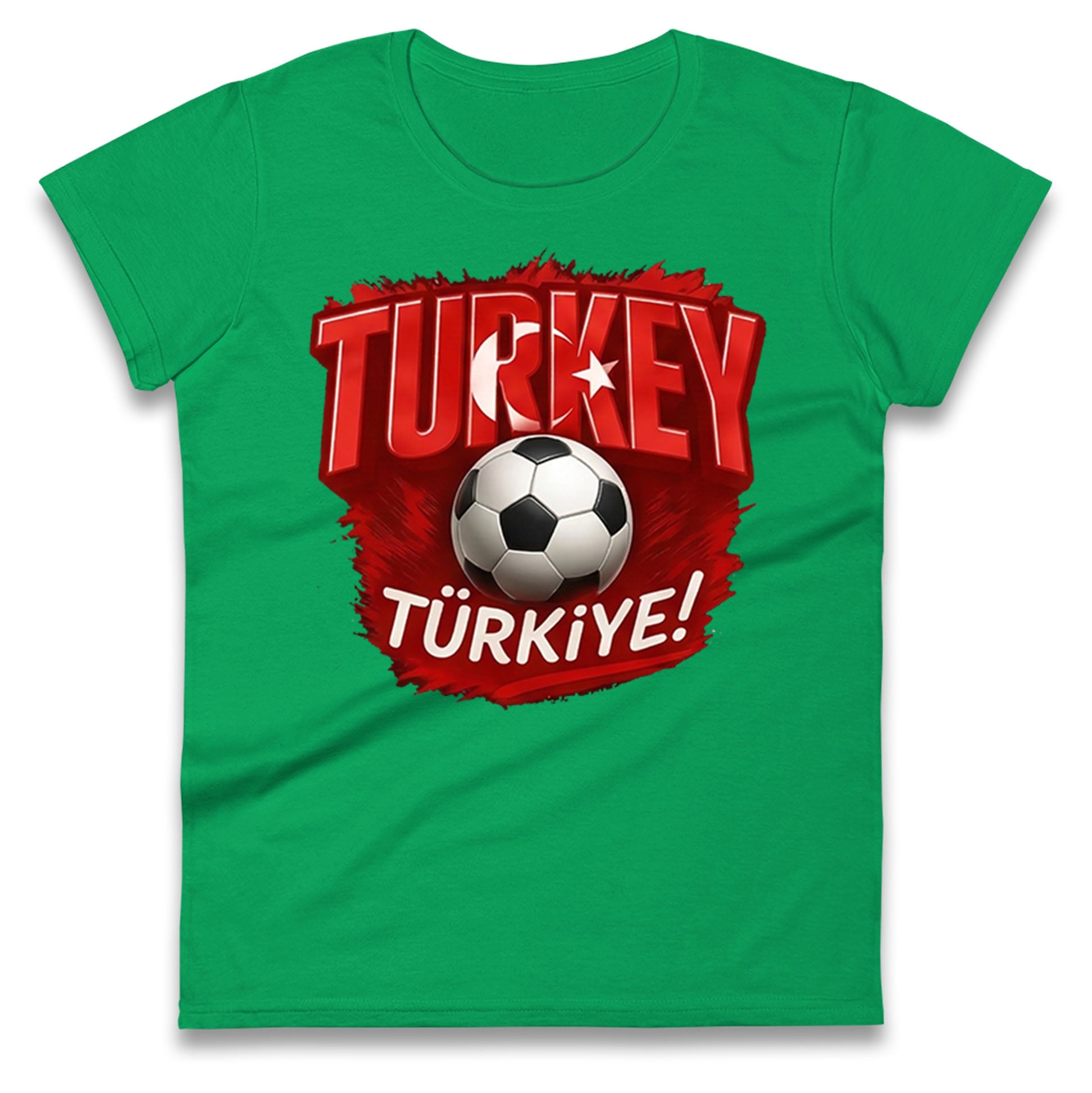 Turkey Retro World Cup Ladies T Shirt
