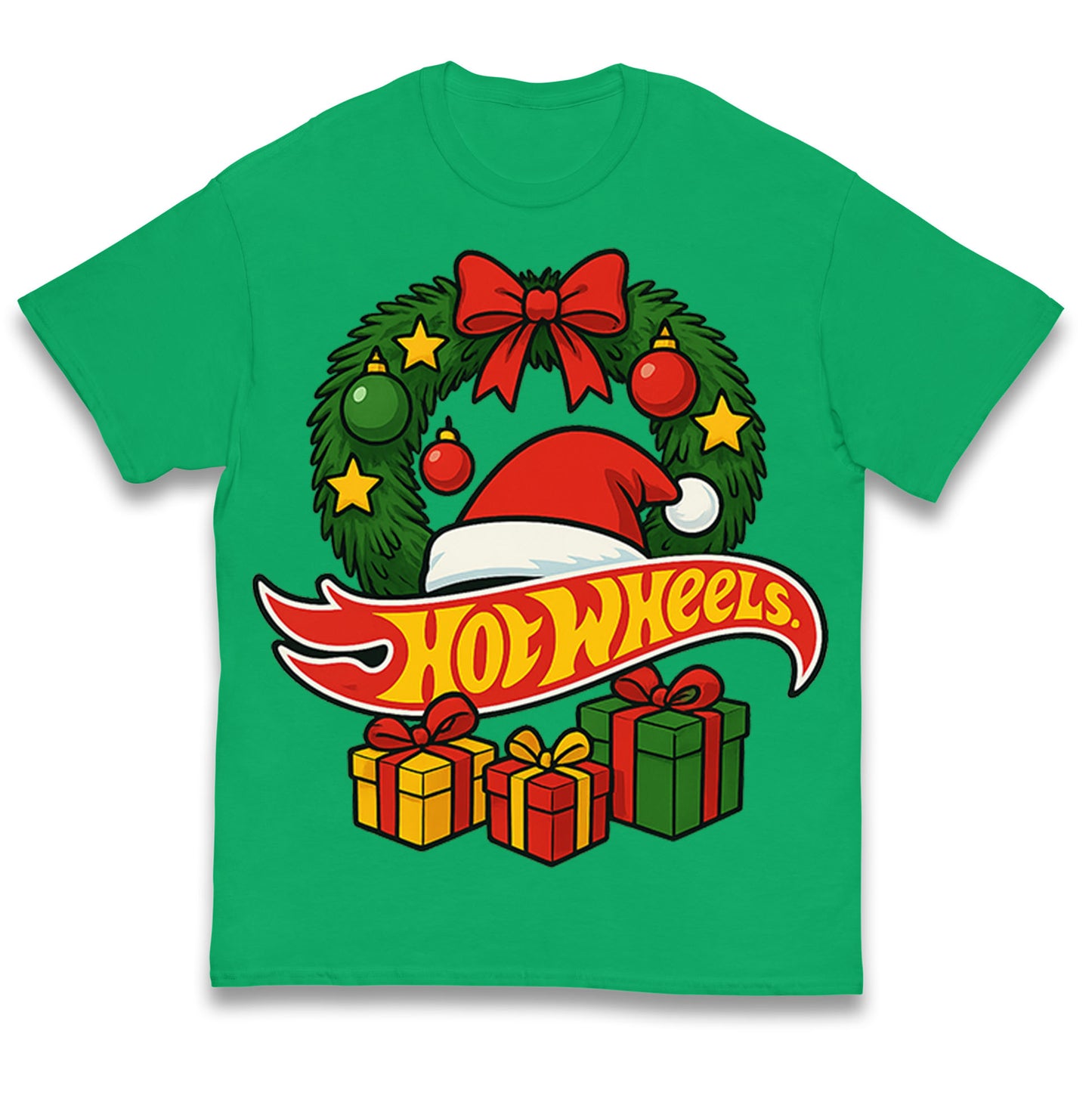 Hotwheels Christmas Kids T Shirt