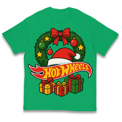 Hotwheels Christmas Kids T Shirt