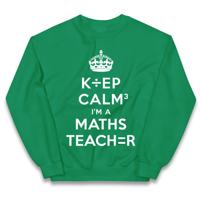 Keep Calm I’m A Maths Teacher Kids Jumper