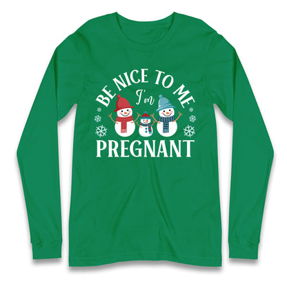 Pregnant At Christmas Longsleeve T Shirt