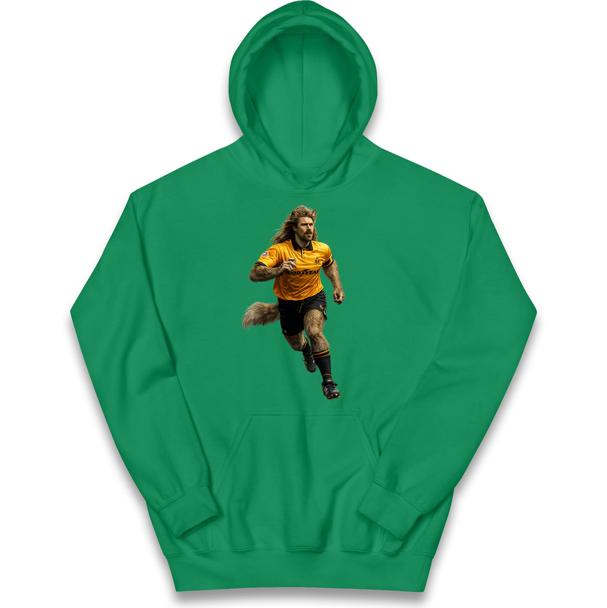 Retro John The Wolf Wolves Football Kids Hoodie