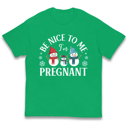 Pregnant At Christmas Kids T Shirt