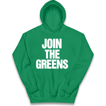 Green Party Join The Greens Kids Hoodie