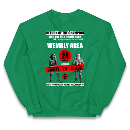 Jesus Christ Vs Santa Claus Kids Jumper