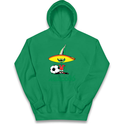 Mexico 86 Mascot Kids Hoodie