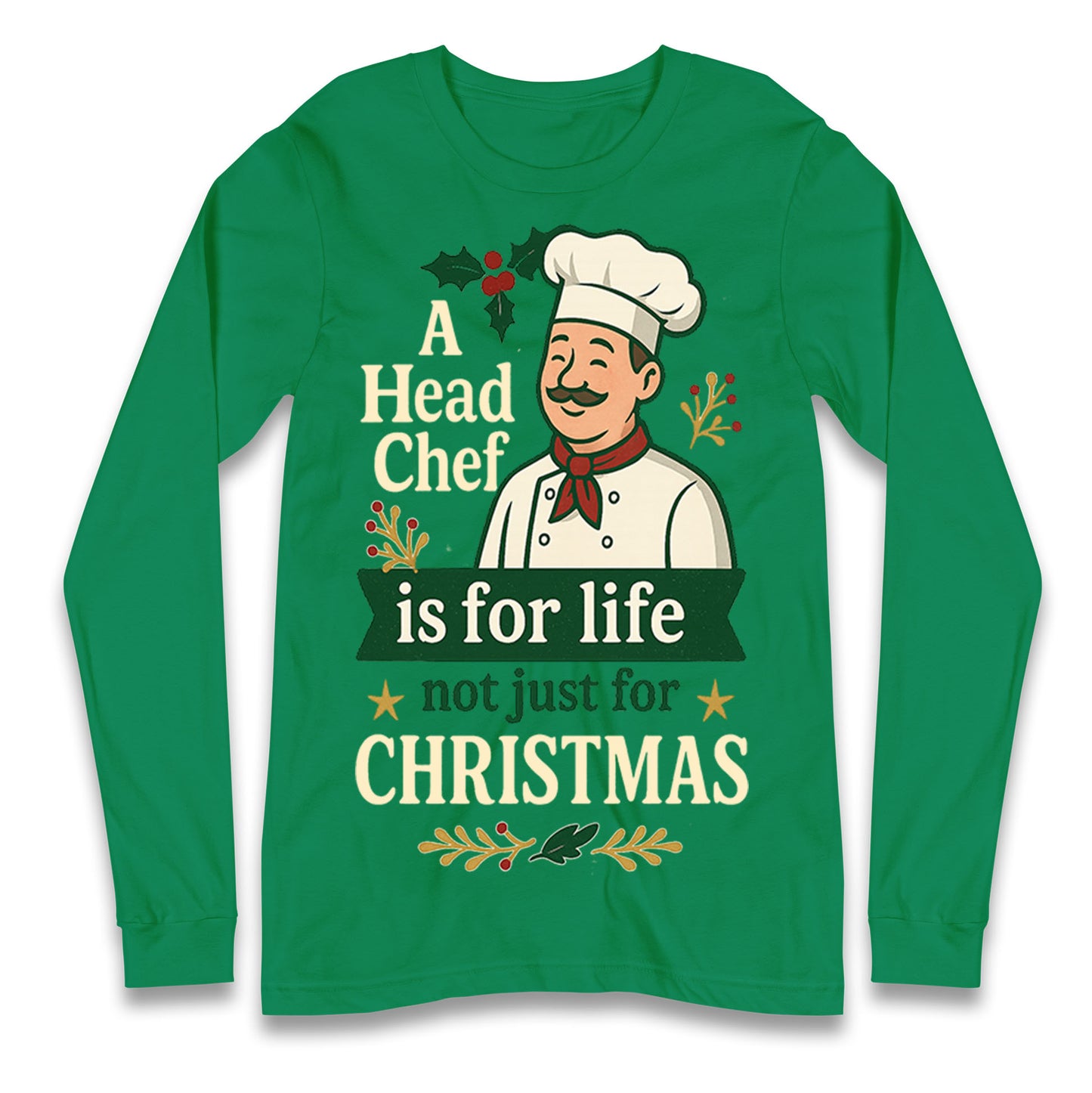 Head Chef Christmas Longsleeve T Shirt
