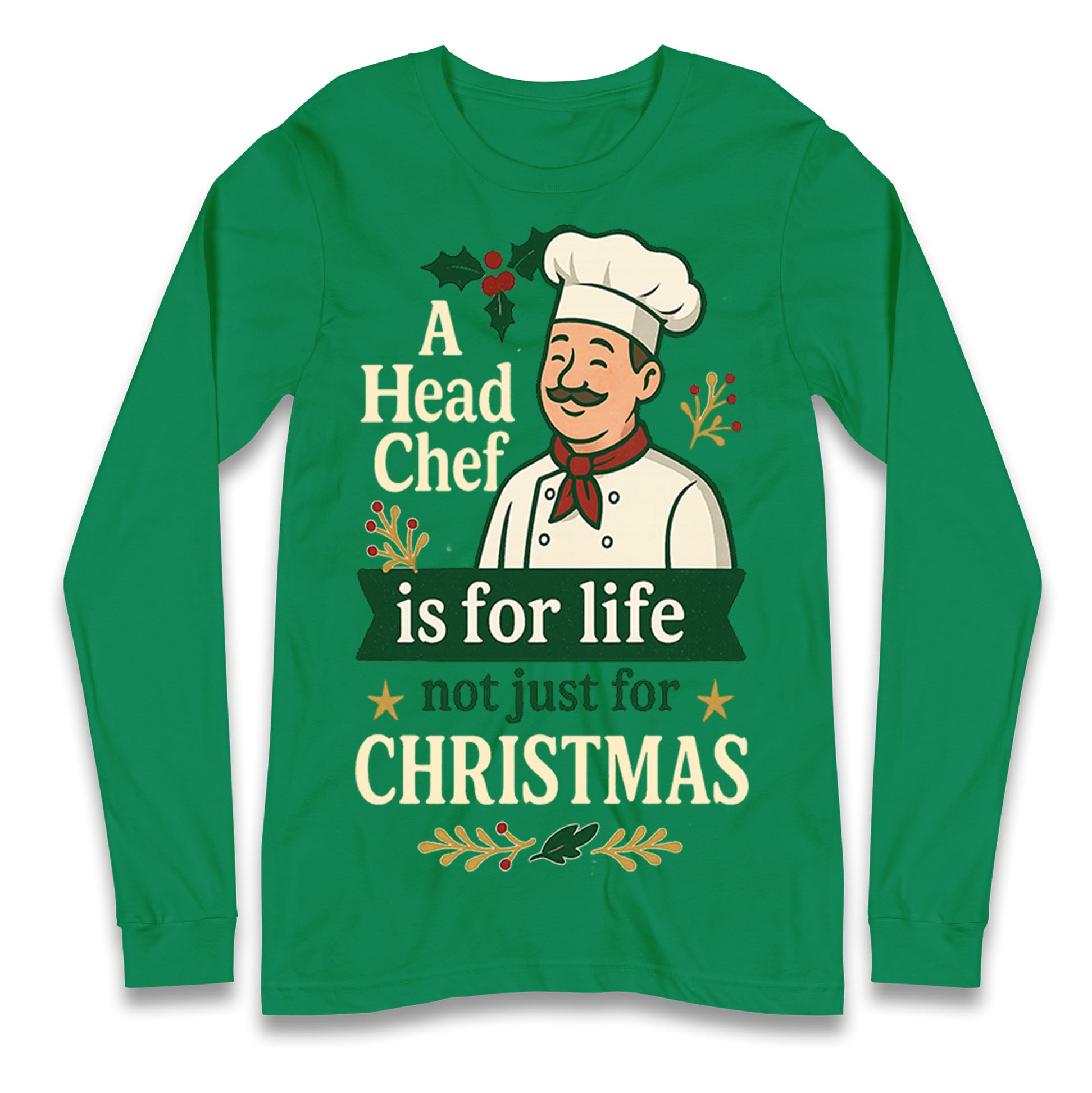 Head Chef Christmas Longsleeve T Shirt
