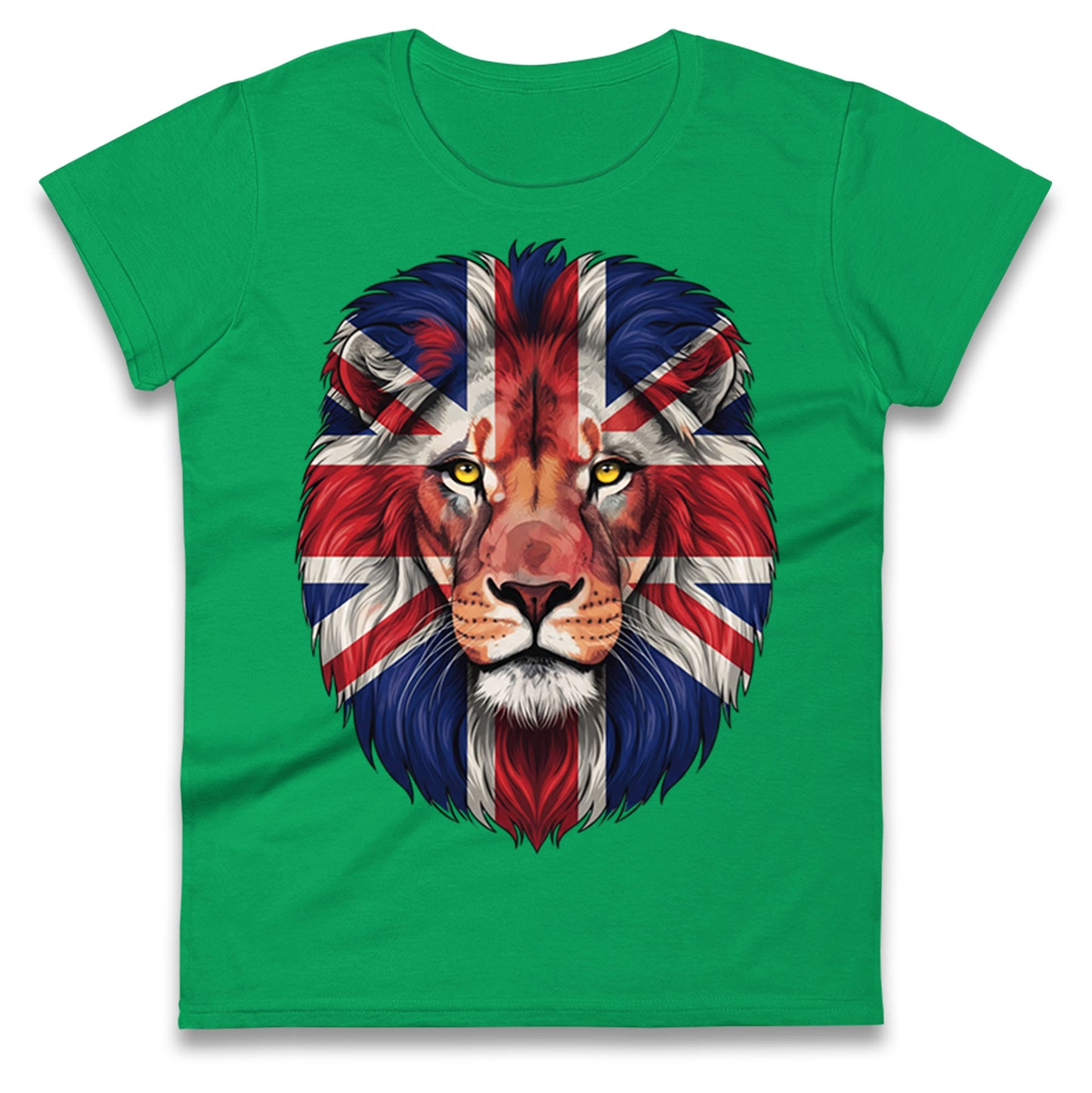 St George Flag Lion Ladies T Shirt 