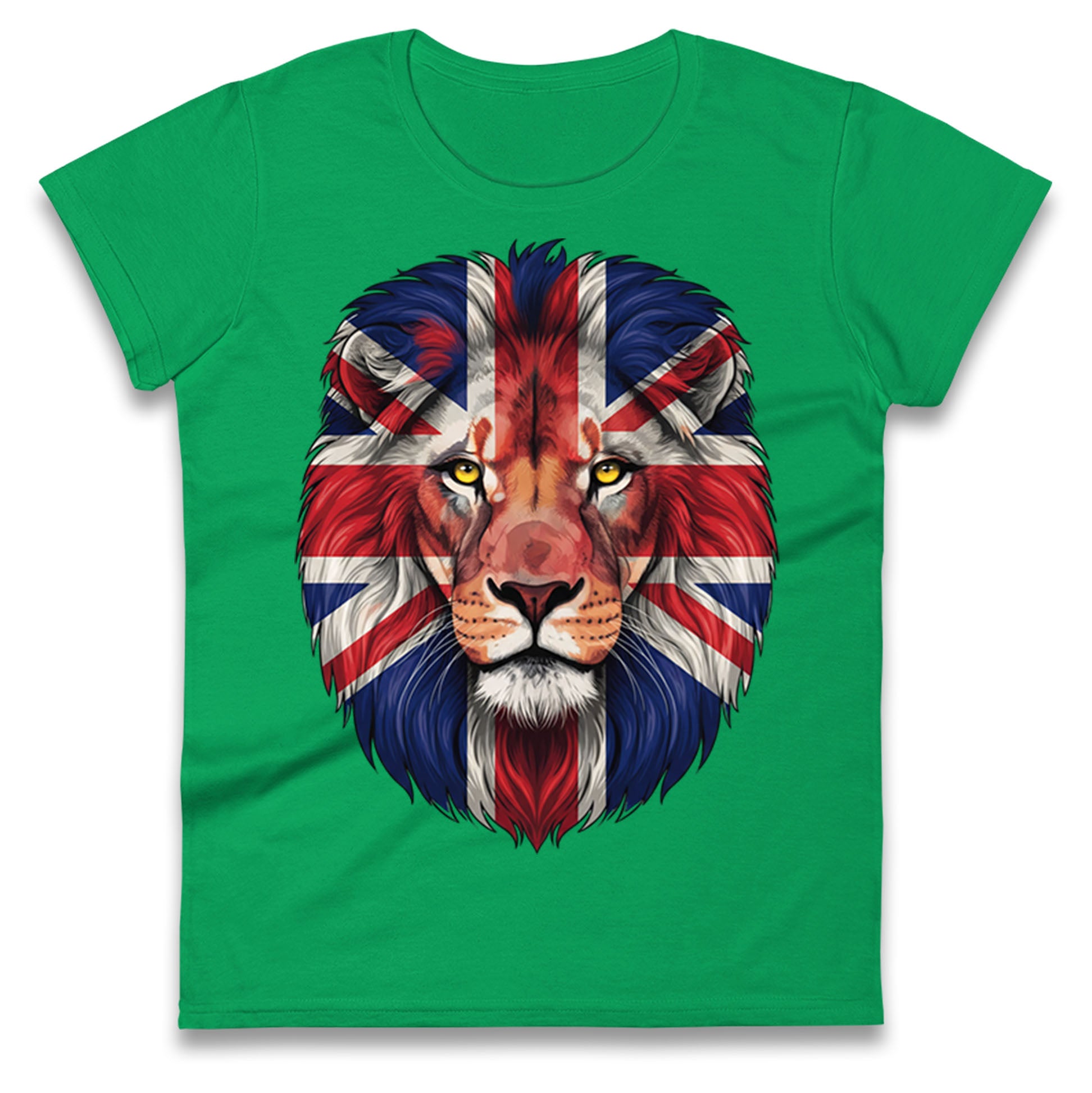 St George Flag Lion Ladies T Shirt 
