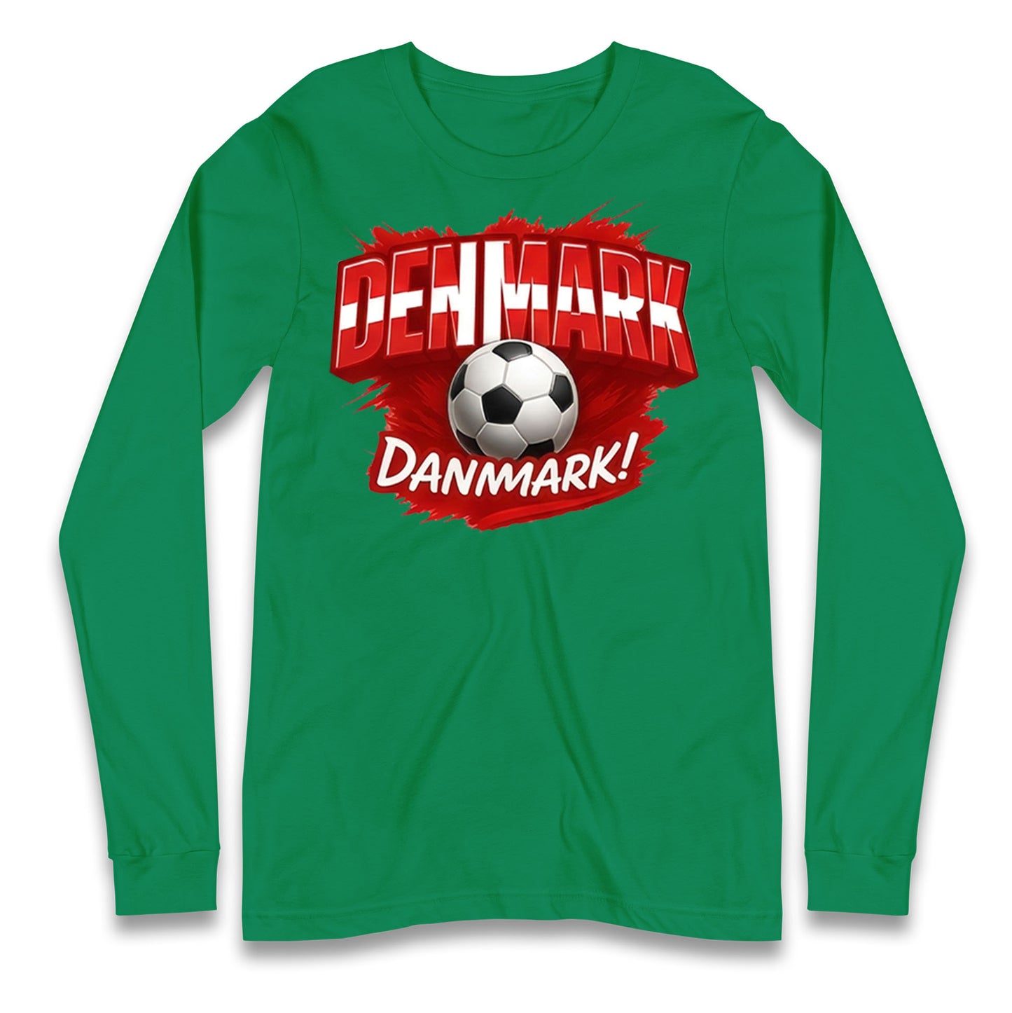 Denmark Retro World Cup Longsleeve T Shirt