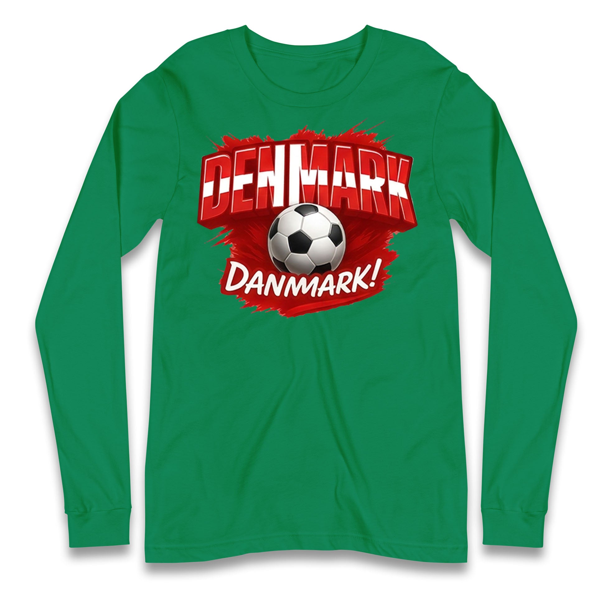Denmark Retro World Cup Longsleeve T Shirt