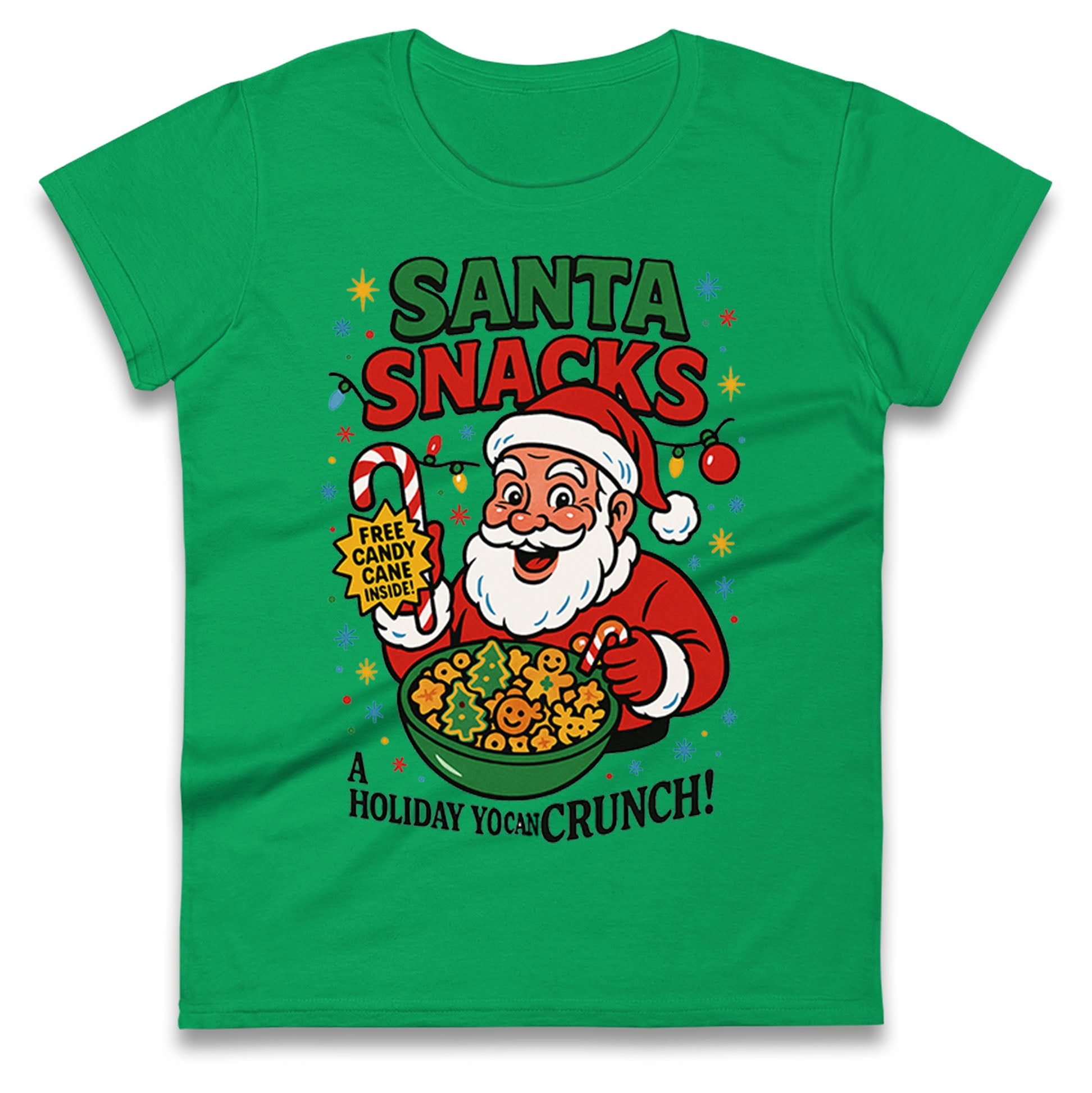 Santa Crunch Ladies T Shirt 