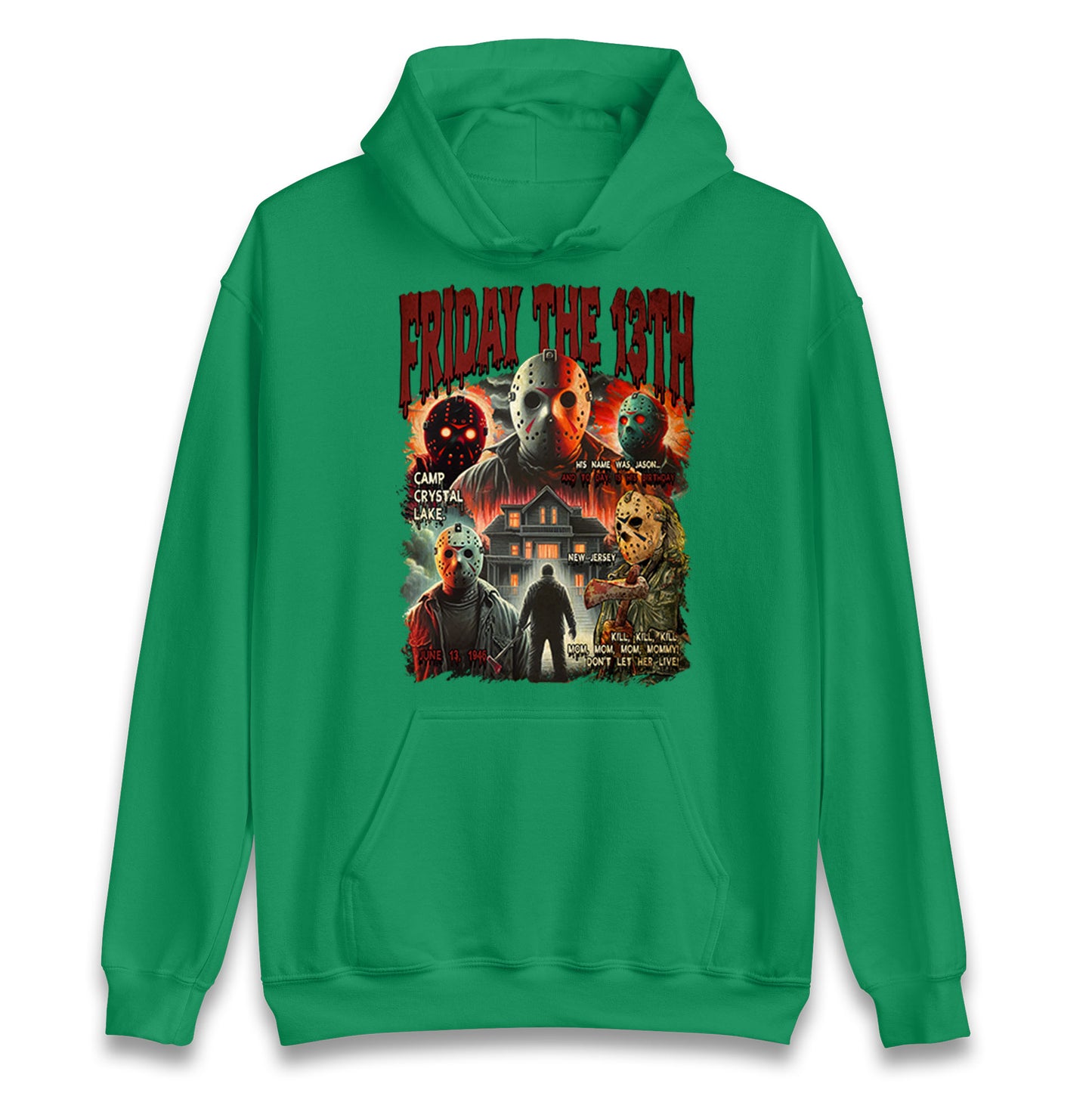 Jason voorhees Friday The 13th horror Halloween Bootleg Unisex Hoodie