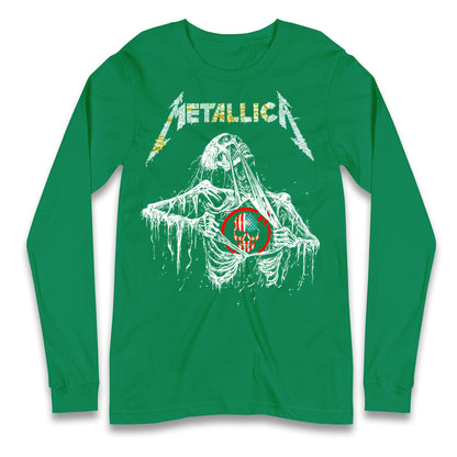 Metallica USA Skull Longsleeve T Shirt