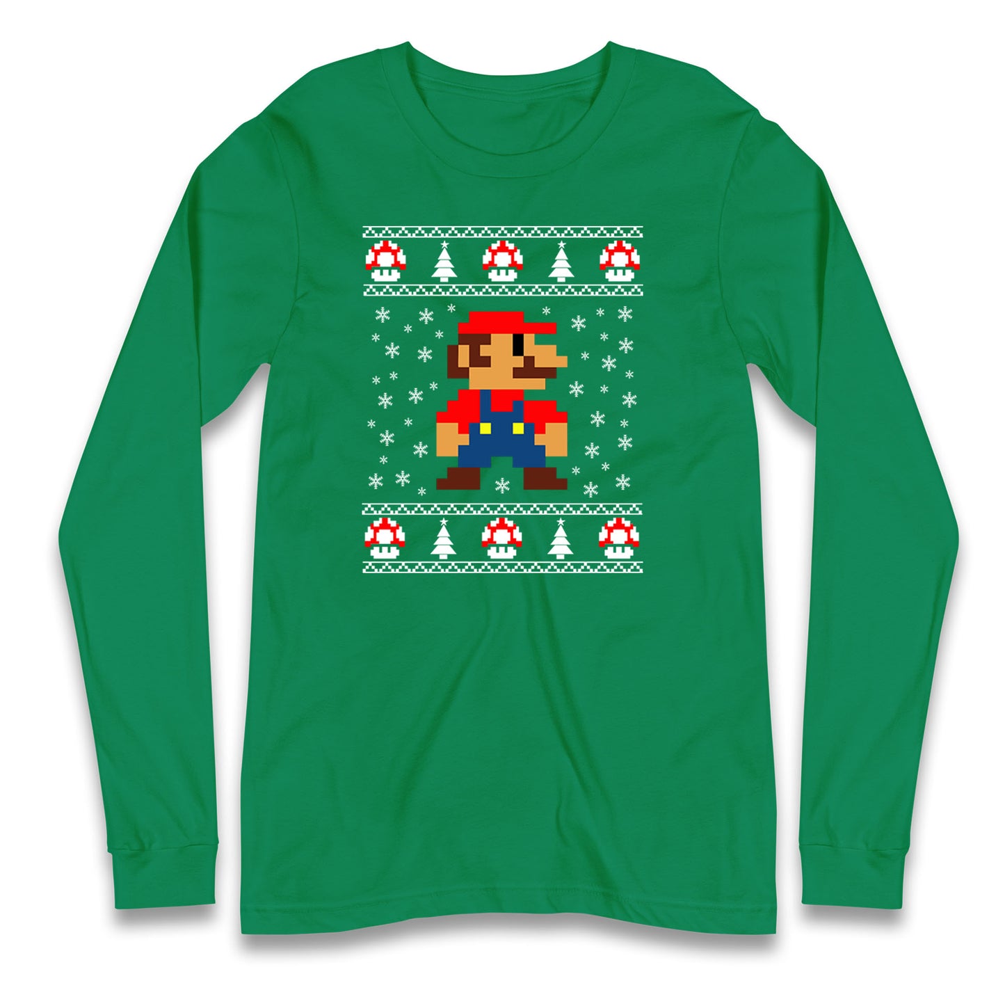 super mario christmas long sleeve t shirt