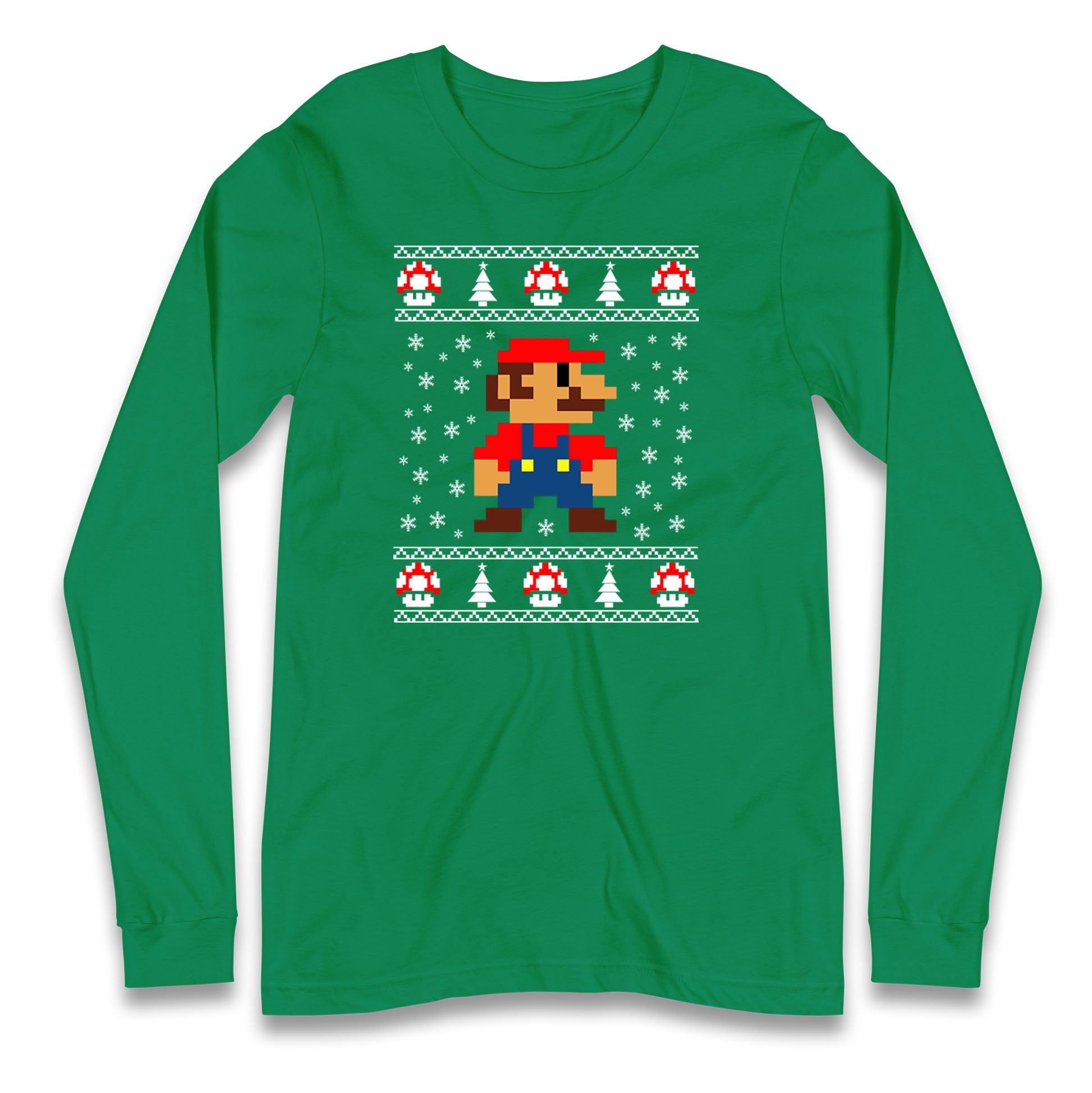 super mario christmas long sleeve t shirt