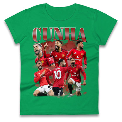Matheus Cunha Manchester United Ladies T Shirt