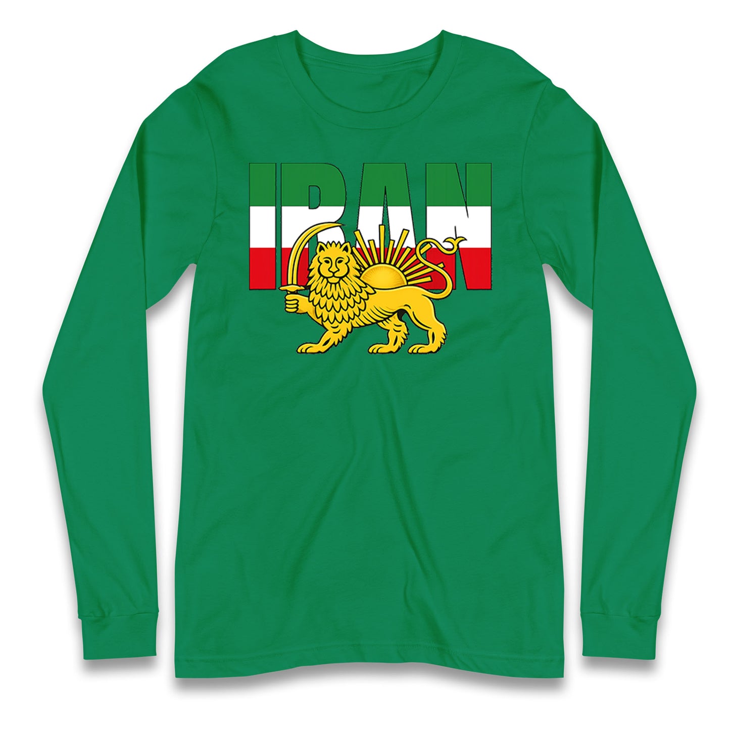Iran Flag Longsleeve T Shirt