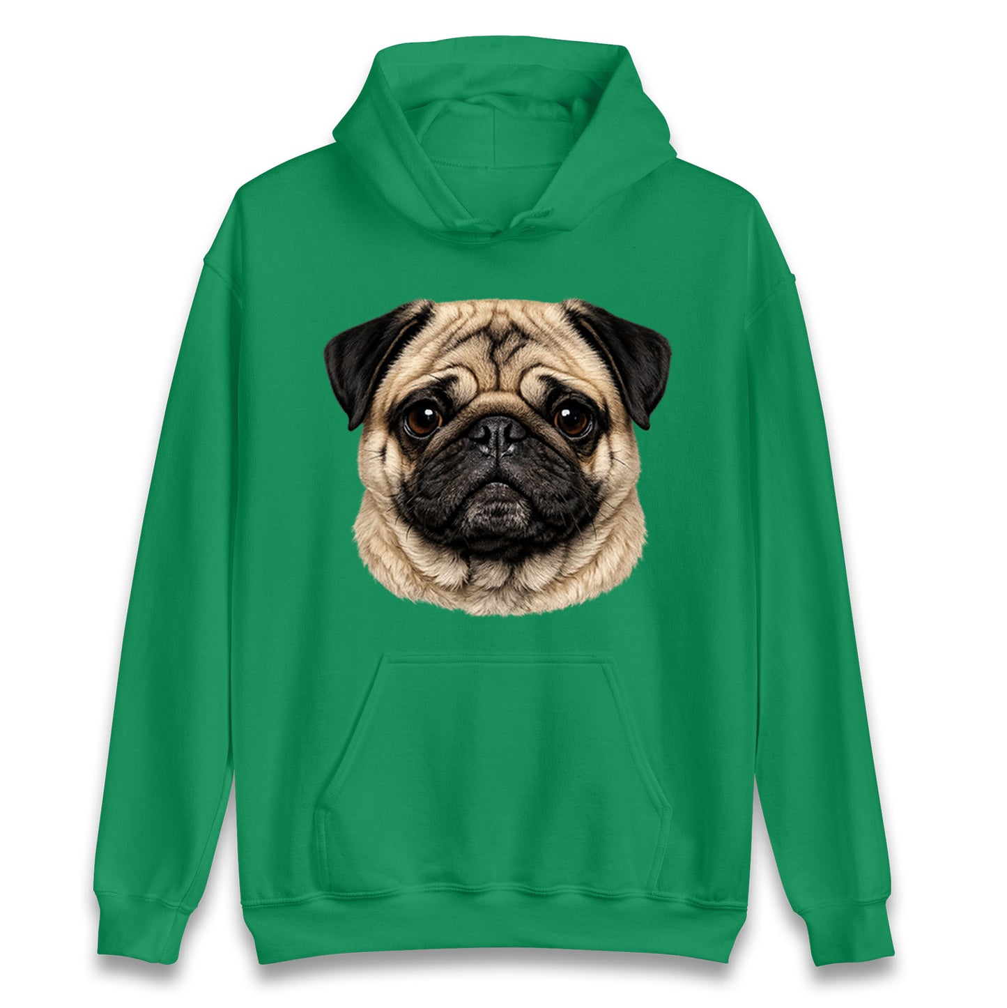 Pug Dog Face Hoodie