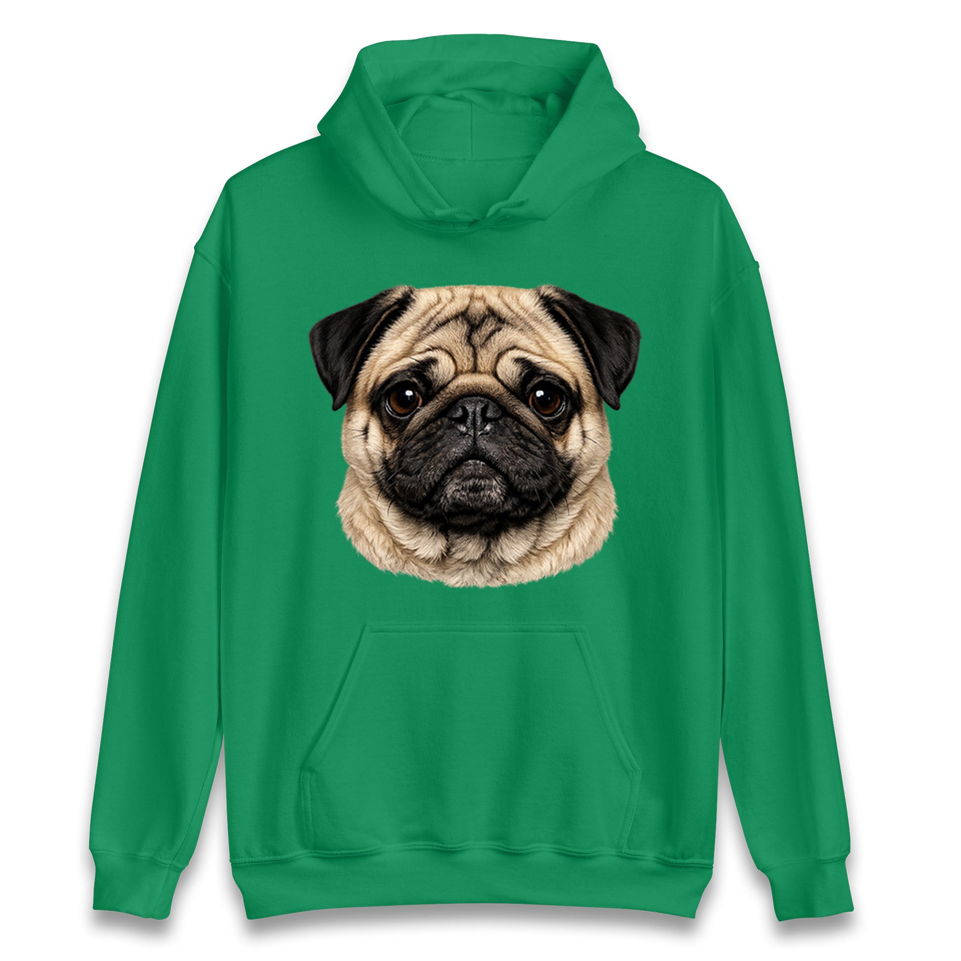 Pug Dog Face Hoodie