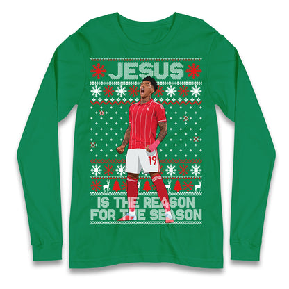 Nottm Forest FC Christmas Longsleeve T Shirt