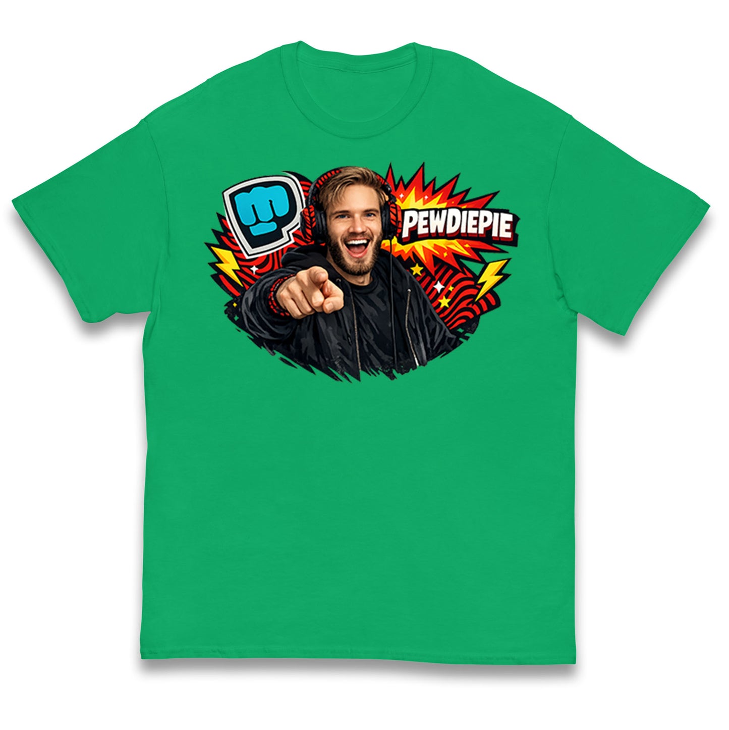 PewDiePie YouTuber Kids T Shirt 