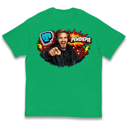 PewDiePie YouTuber Kids T Shirt 