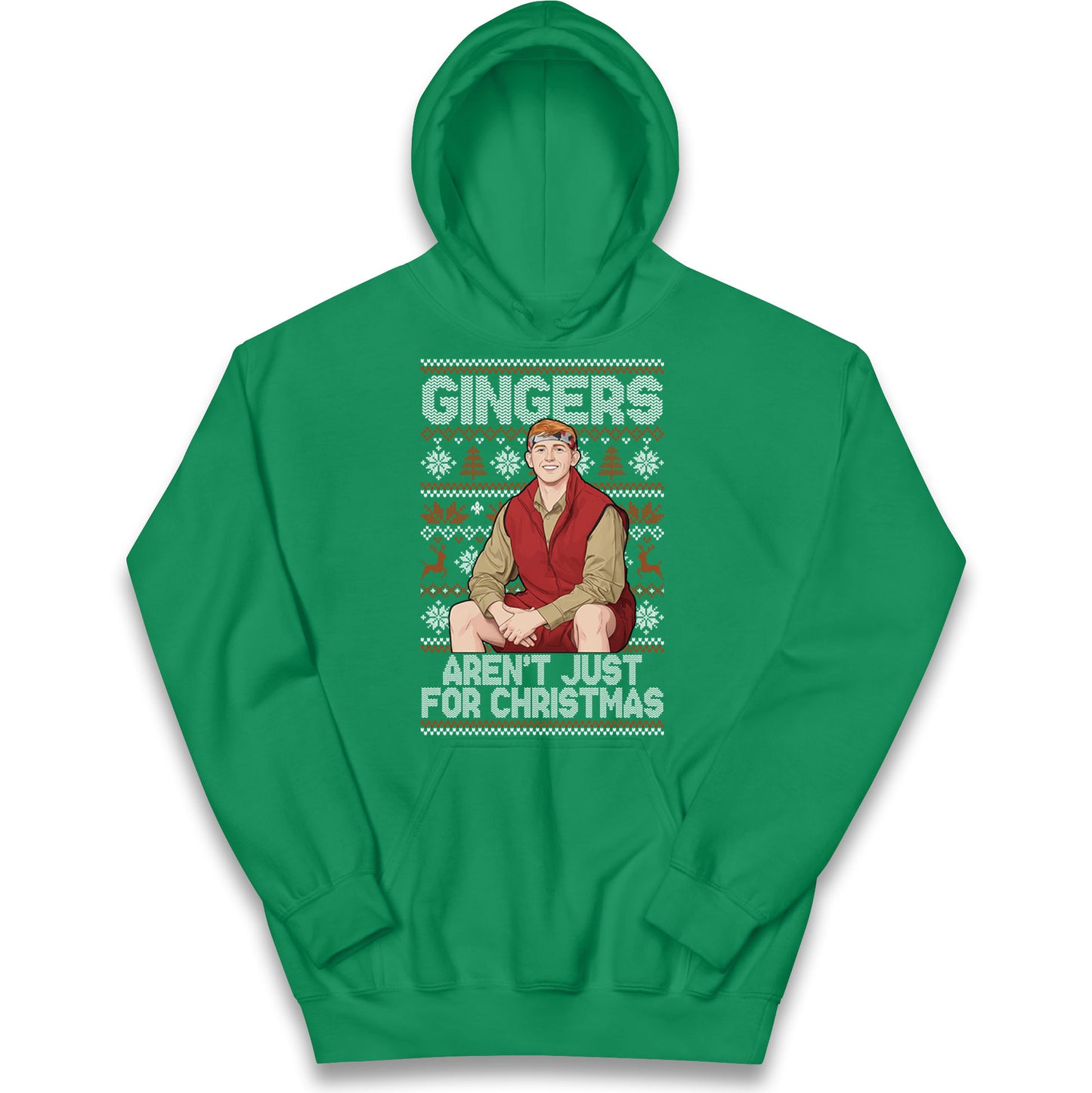 Angry Ginge Xmas Kids Hoodie