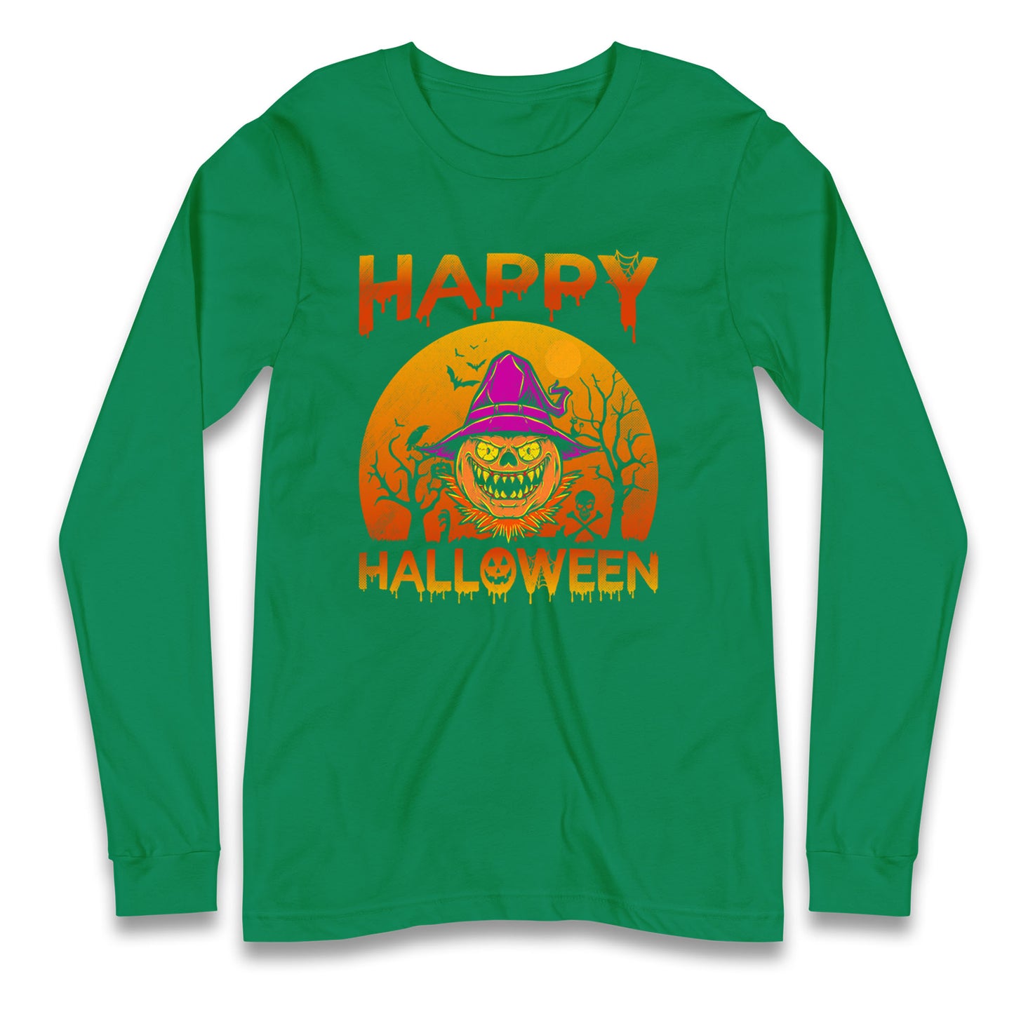 Happy Halloween Pumpkin Witch T Shirt
