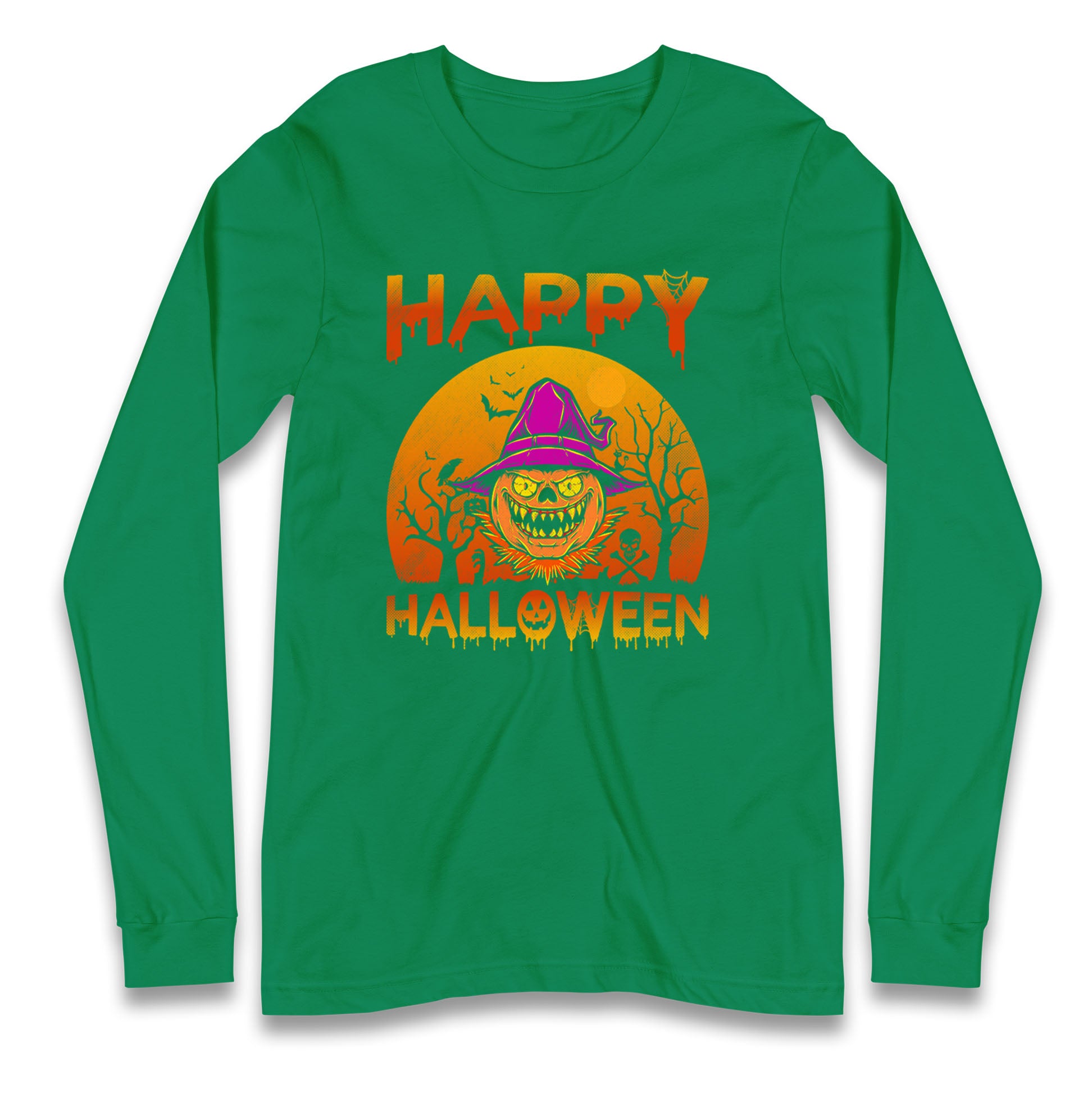 Happy Halloween Pumpkin Witch T Shirt
