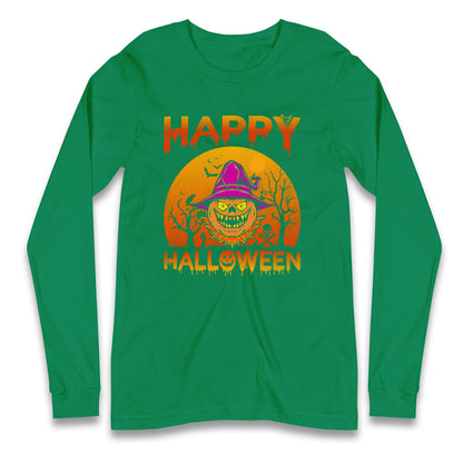 Happy Halloween Pumpkin Witch T Shirt
