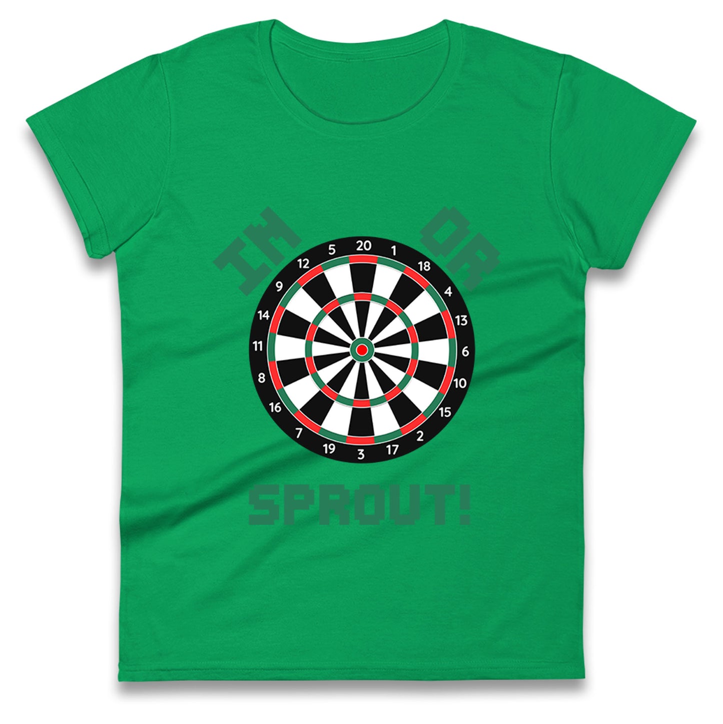 dartboard christmas womens t shirt