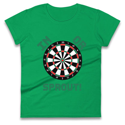 dartboard christmas womens t shirt