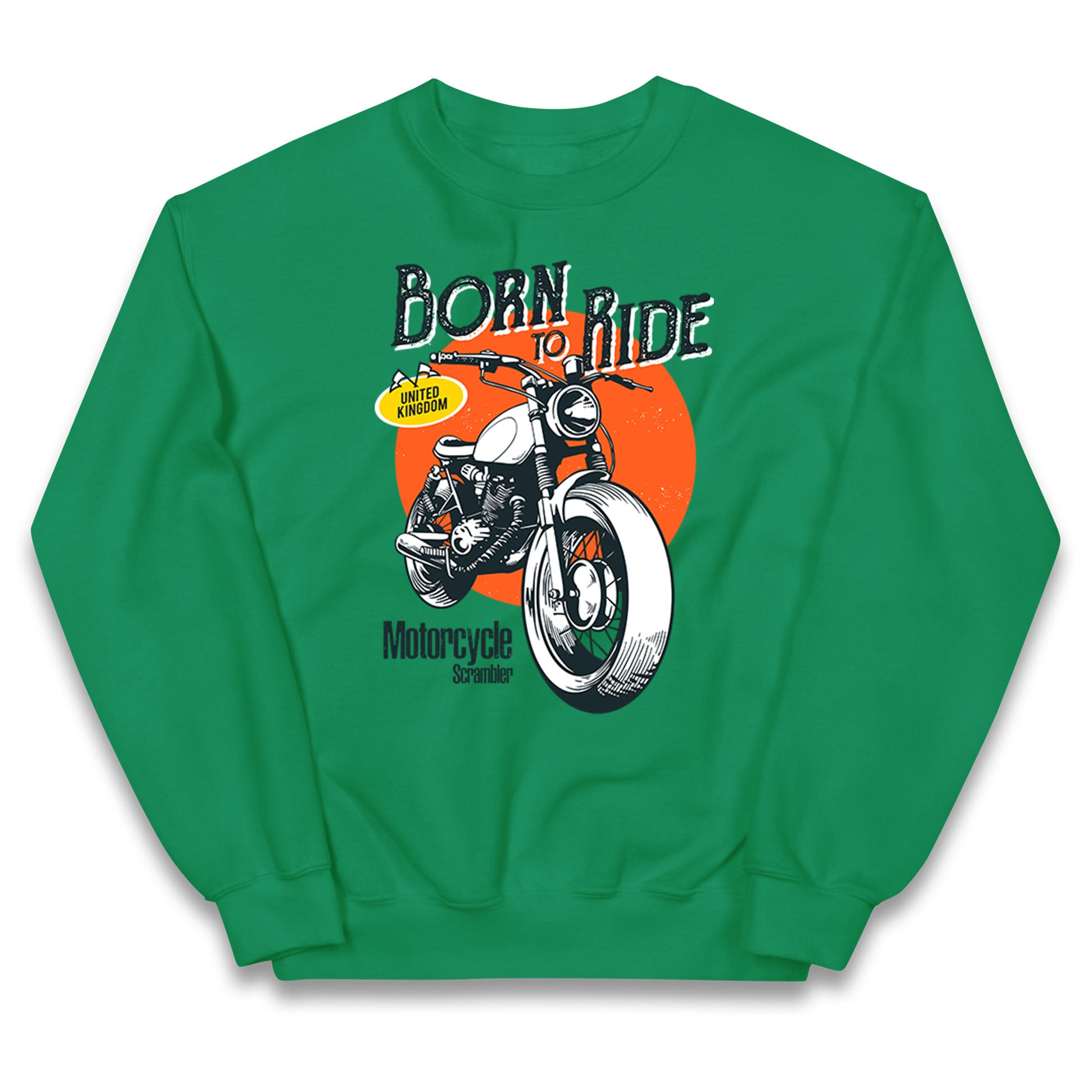 Born To Ride UK Kids Jumper