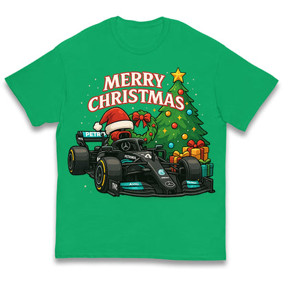 Mercedes F1 Christmas Kids T Shirt