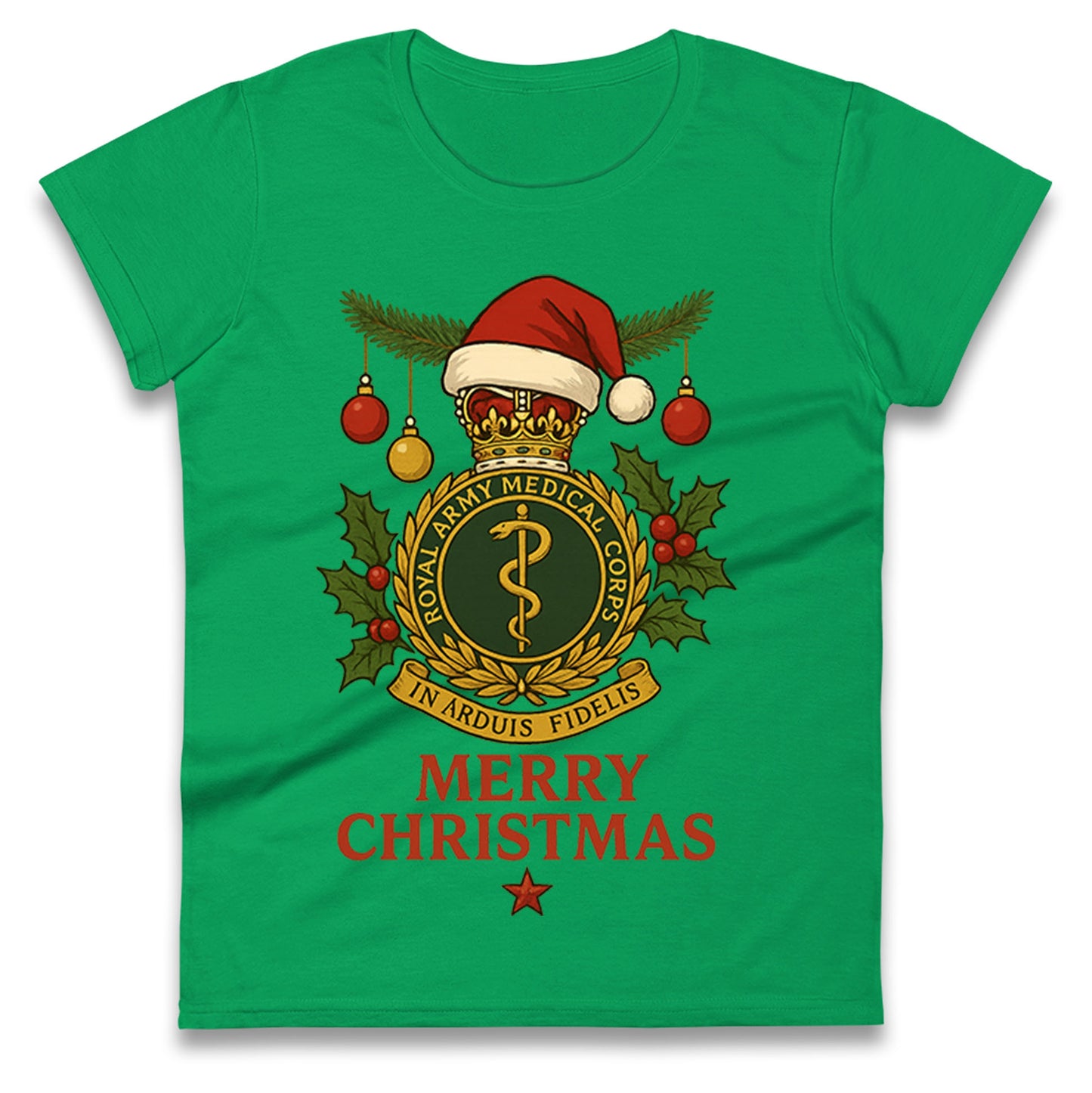 Royal Army Medical Corps Christmas Ladies T Shirt