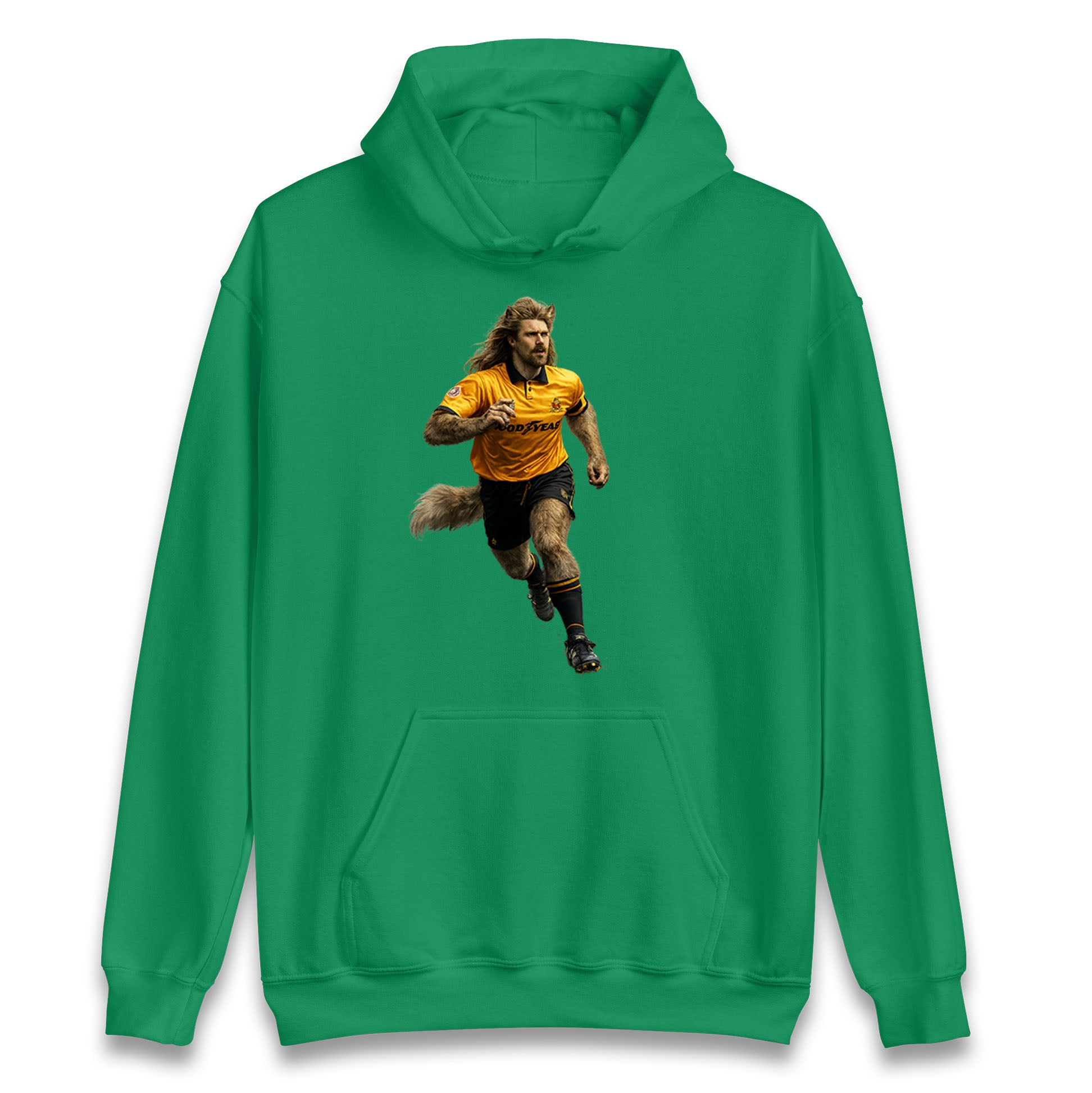 Retro John The Wolf Wolves Football Hoodie
