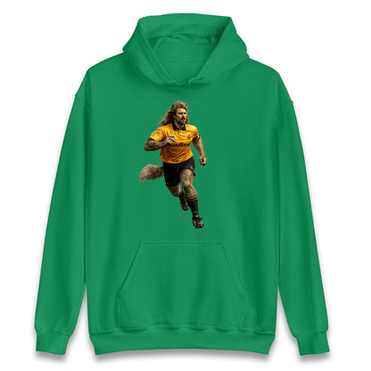 Retro John The Wolf Wolves Football Hoodie