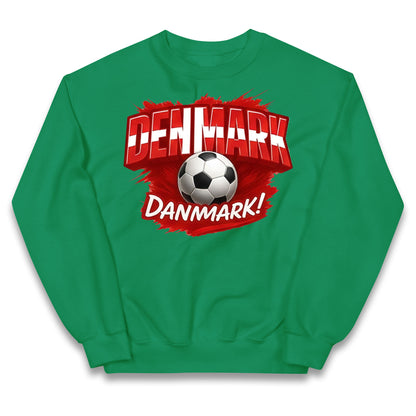 Denmark Retro World Cup Kids Jumper